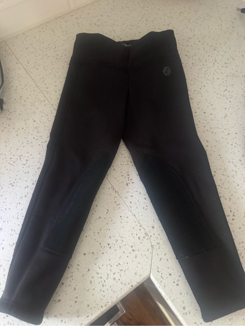 Horze Kids Black Riding Tights XS lined/warm
